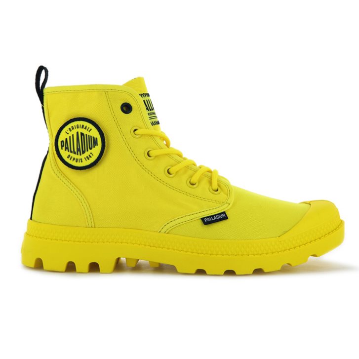 Dámské Boty Palladium Pampa Smiley Change Žluté | CZ YOA-83B